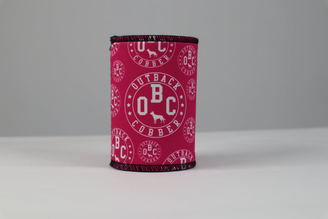OBC Stubby Cooler Hot Pink