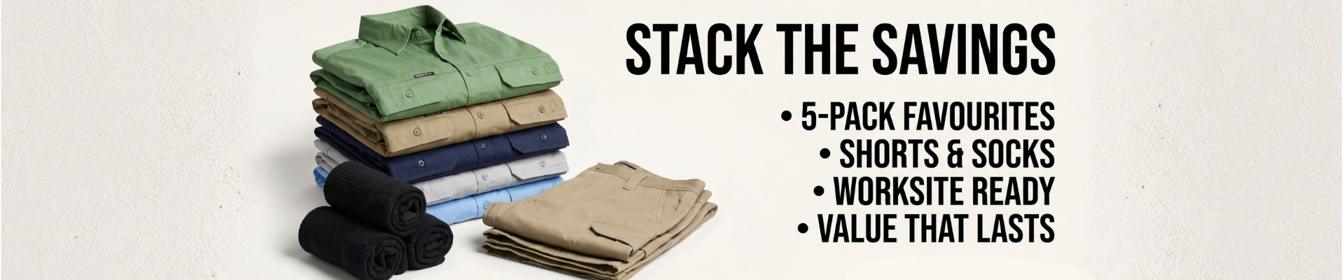 Bulk Work Shirts & Trade Packs