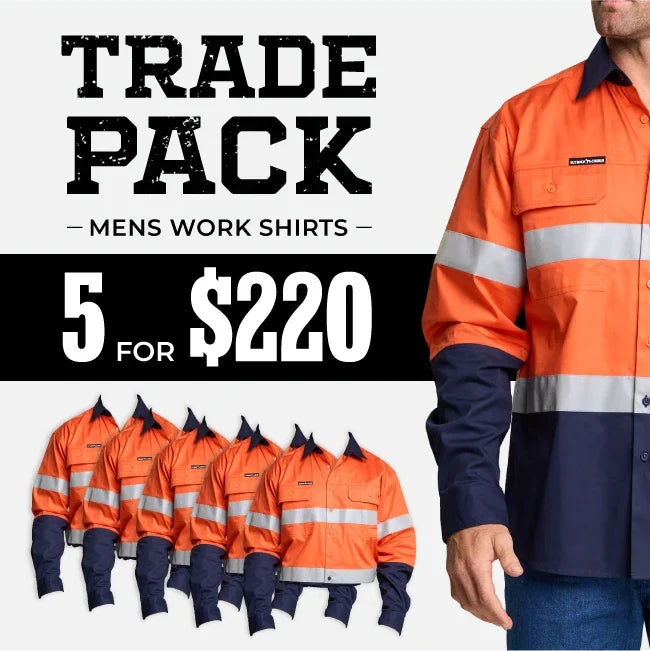 Hi Vis Orange 5 Pack Mens