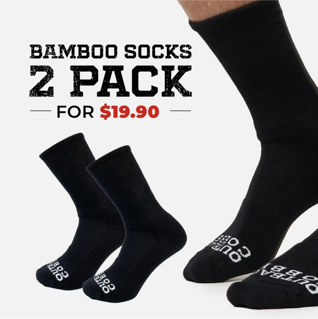 OBC BAMBOO CREW SOCKS 2PACK