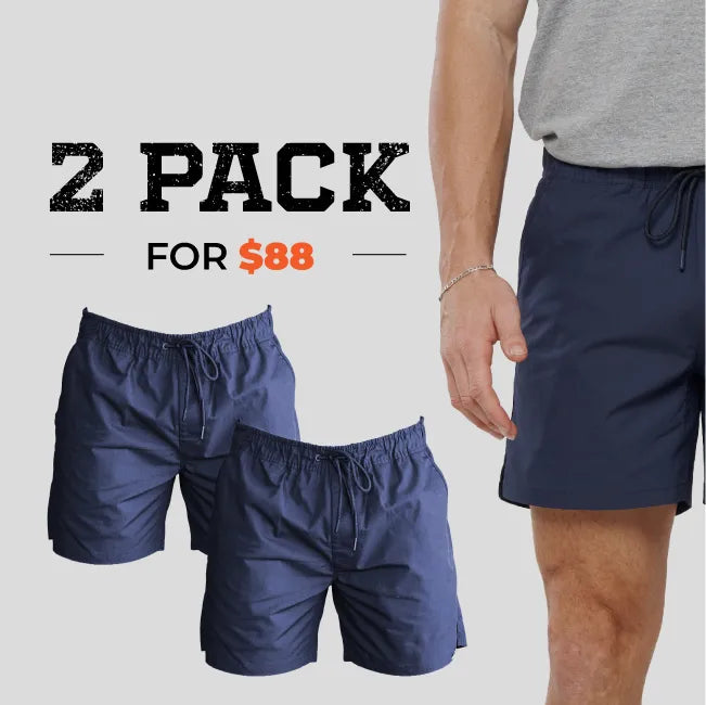 OBC TRADE WORK SHORTS 2PACK NAVY
