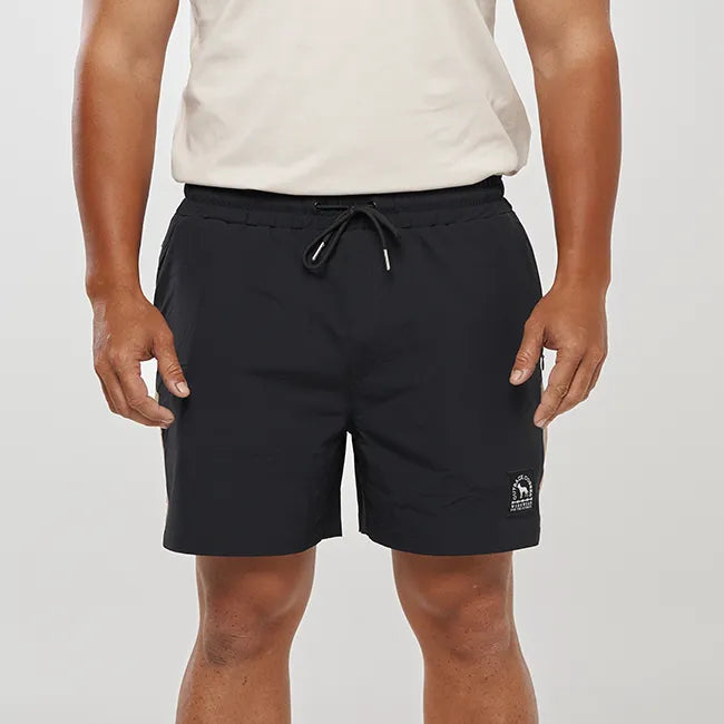 OBC ACTIVE STRETCH RIP STOP WORK SHORTS - BLACK