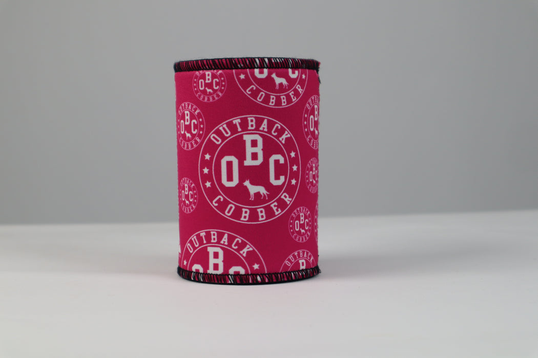 OBC Stubby Cooler Hot Pink