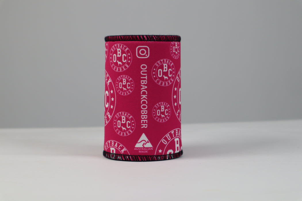 OBC Stubby Cooler Hot Pink
