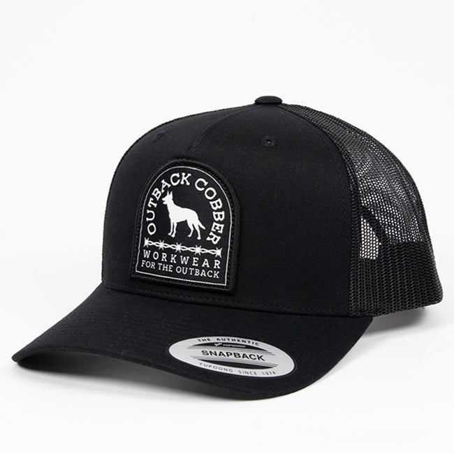 OUTBACK COBBER | ROMA Cap - Black/Black/Black