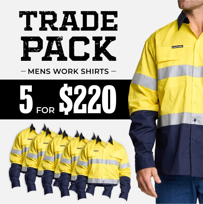 MENS TRADE 5 PACK YELLOW/NAVY