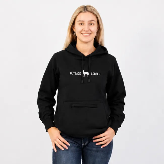 Darcy Womens Pullover Hood - Black
