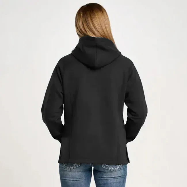 Darcy Womens Pullover Hood - Black
