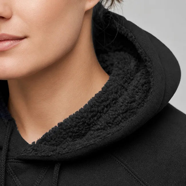 Darcy Womens Pullover Hood - Black