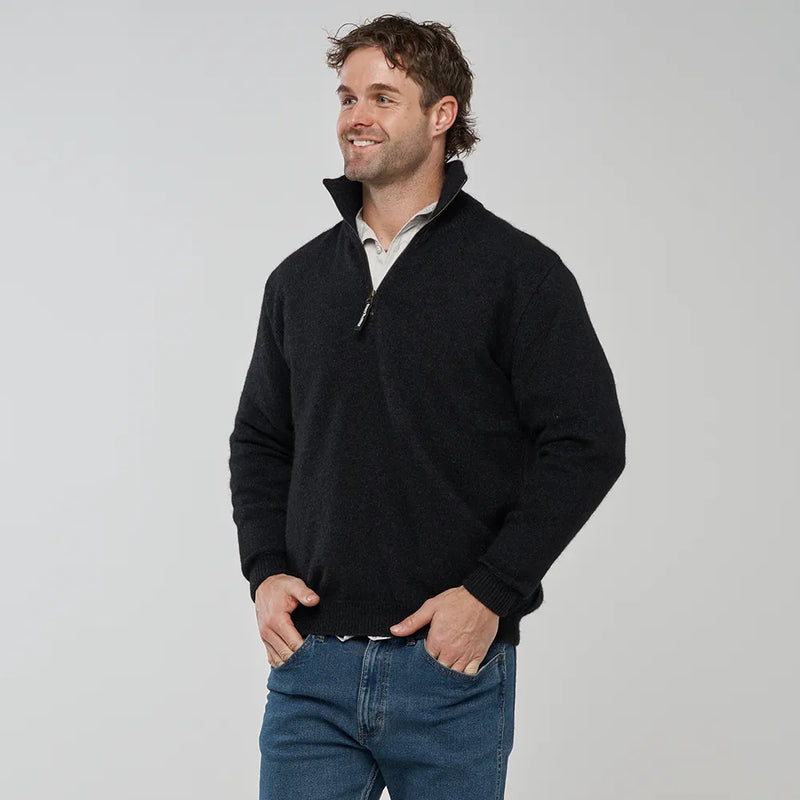 Lawson Mens Half Zip Pullover - Charcoal