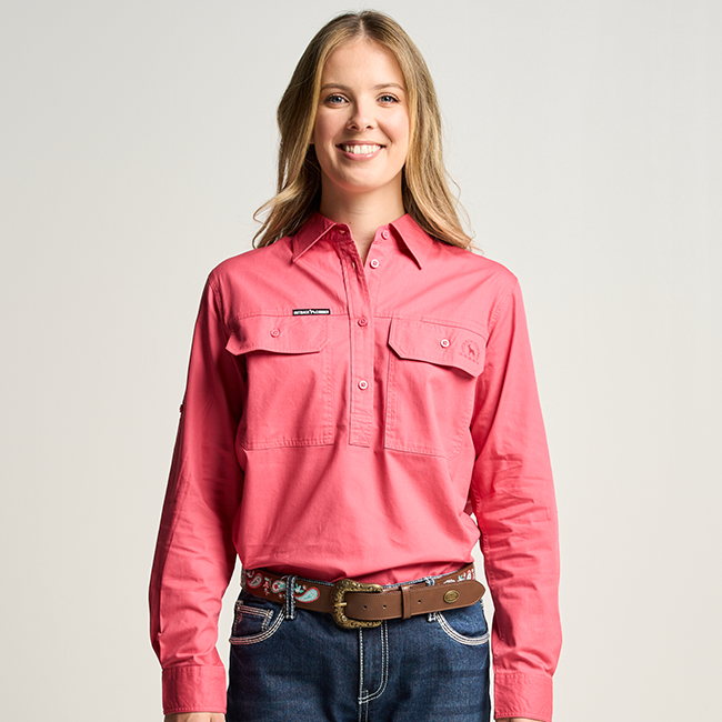 Half Button Long Sleeve T-Shirt WAT0019
