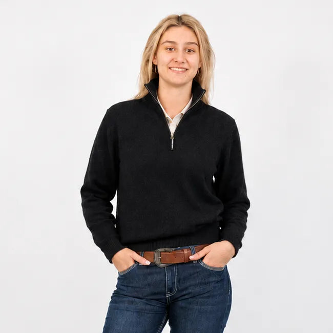 Lawson Womens Half Zip Pullover - Charcoal
