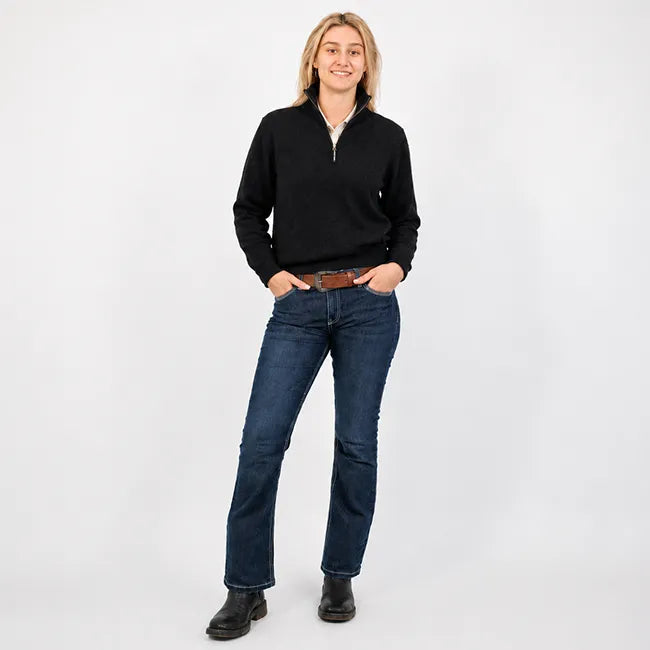 Lawson Womens Half Zip Pullover - Charcoal