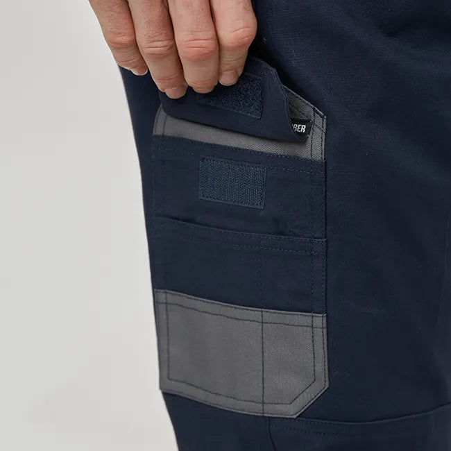 OBC ELASTIC WAIST WORK PANTS - NAVY