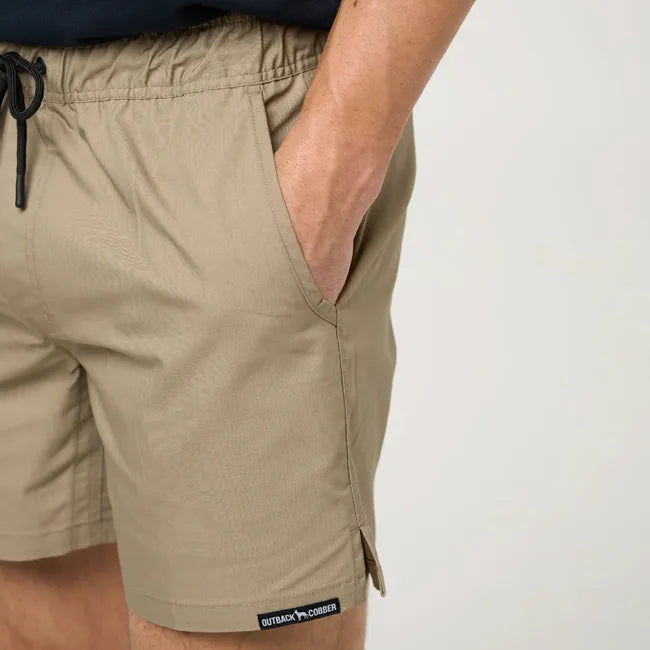 OBC TRADE WORK SHORTS 2 PACK KHAKI