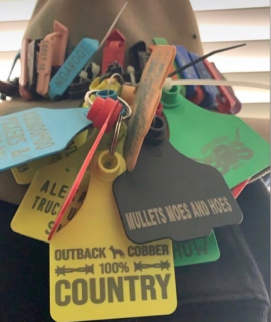Hat Tag or Key Tag 100% Country