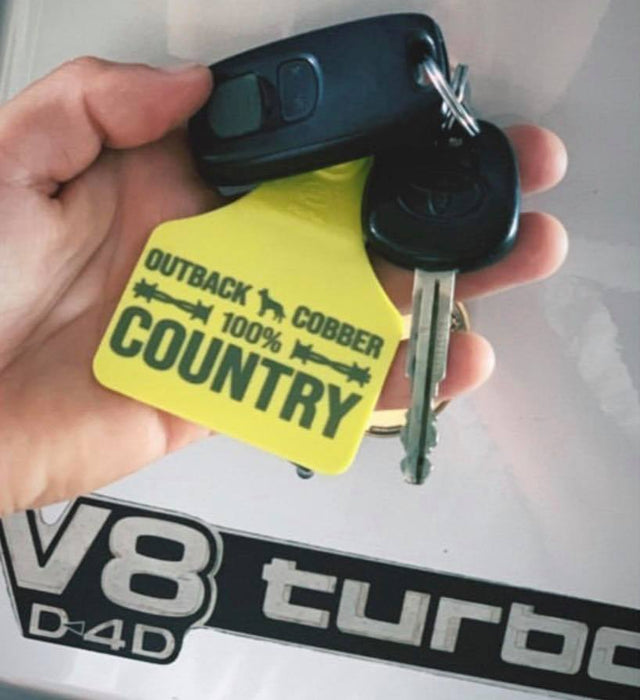 Hat Tag or Key Tag 100% Country